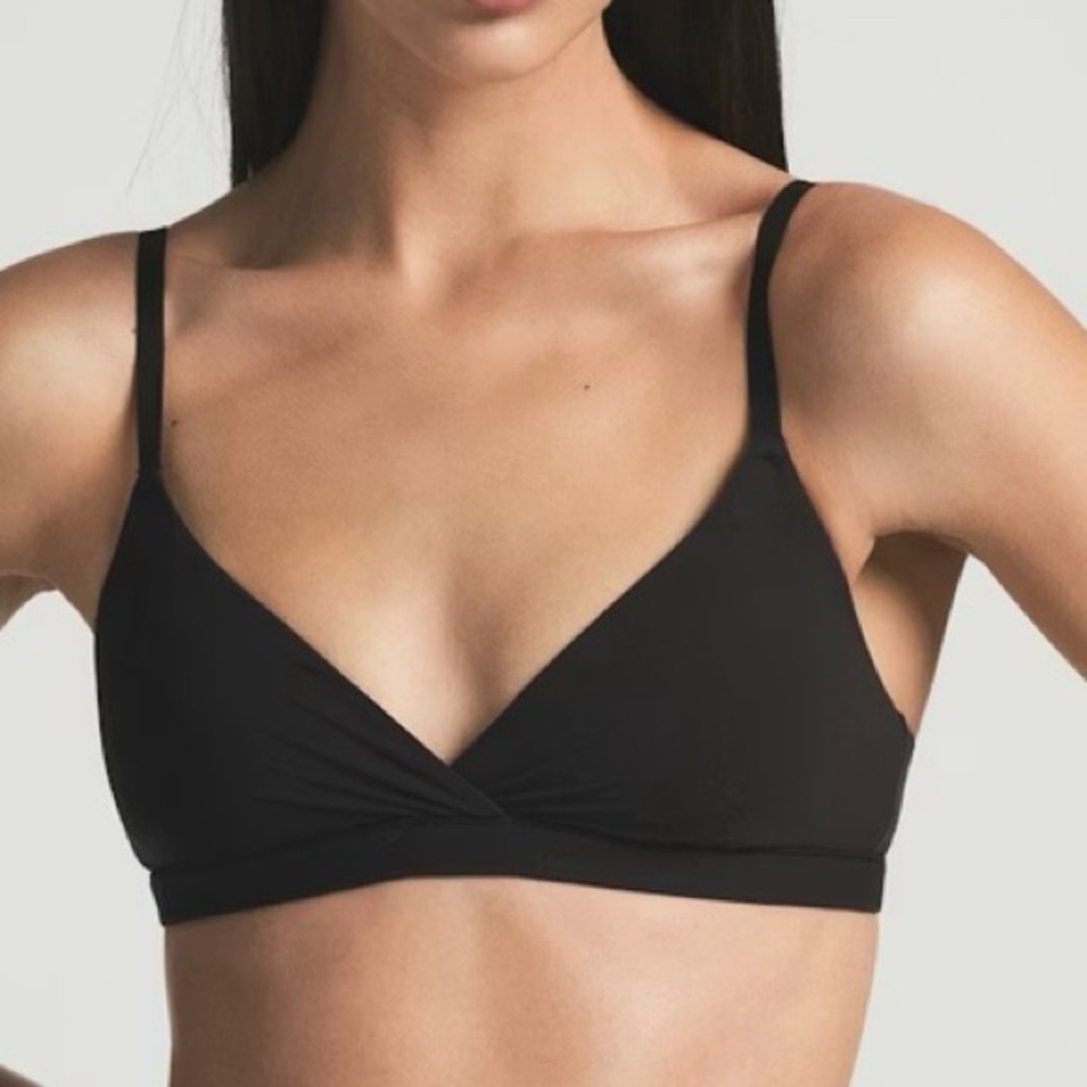 SKIMS Crossover Fits everybody Bralette - Onyx - Sz XXS - NWT